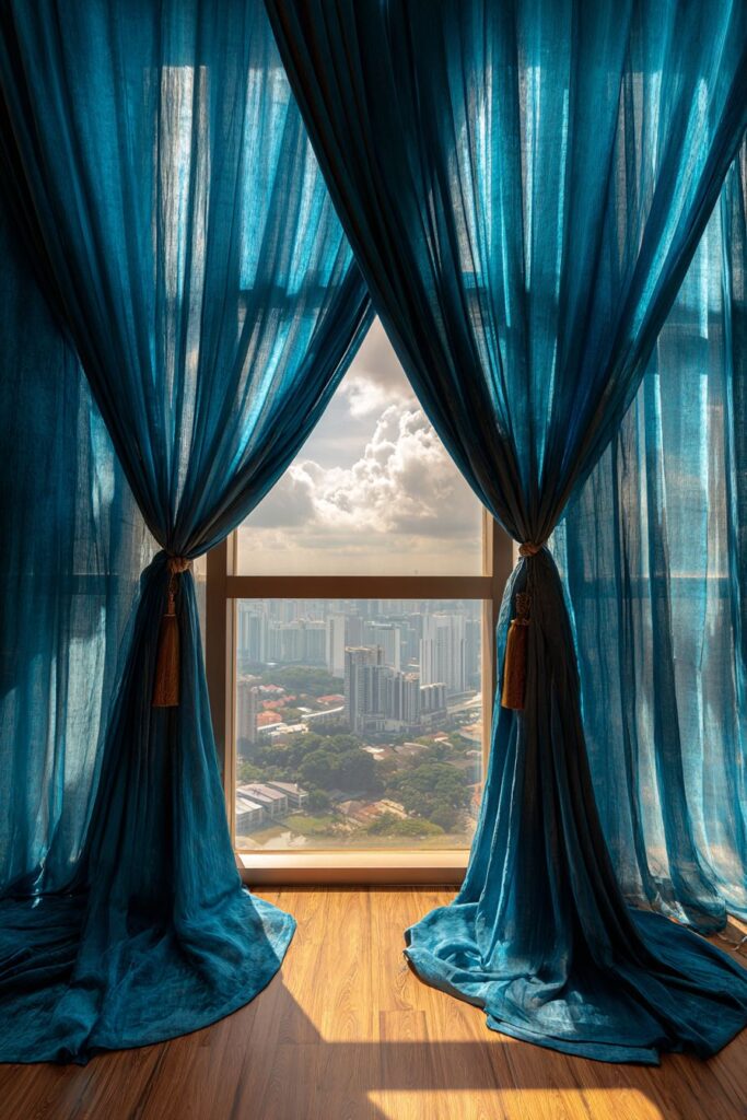 Elegant Silk Curtain Luxury