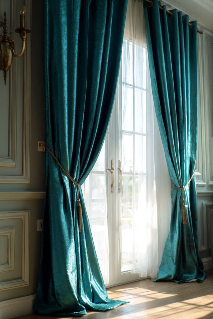 Elegant Silk Curtain Luxury