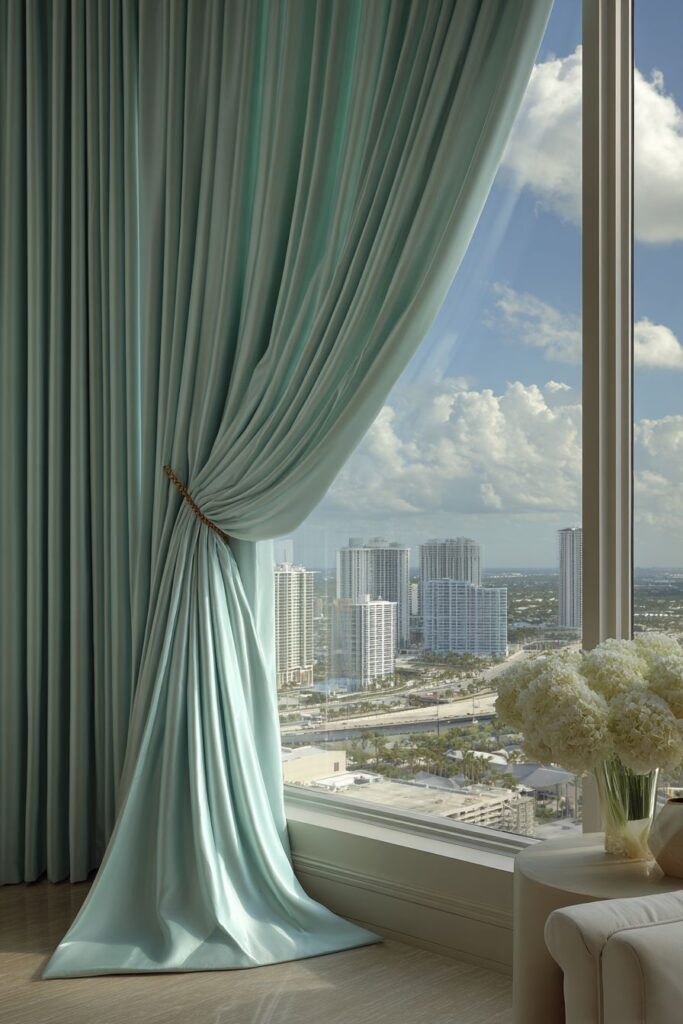 Elegant Silk Curtain Luxury