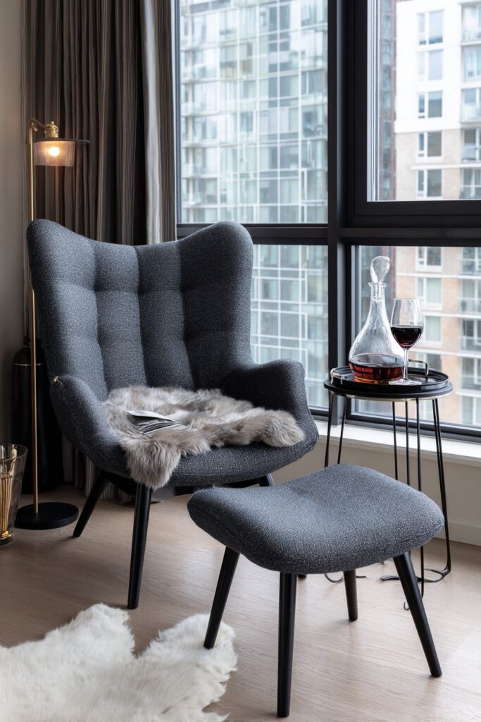 Contemporary Bedroom Lounge with Intimate Appeal