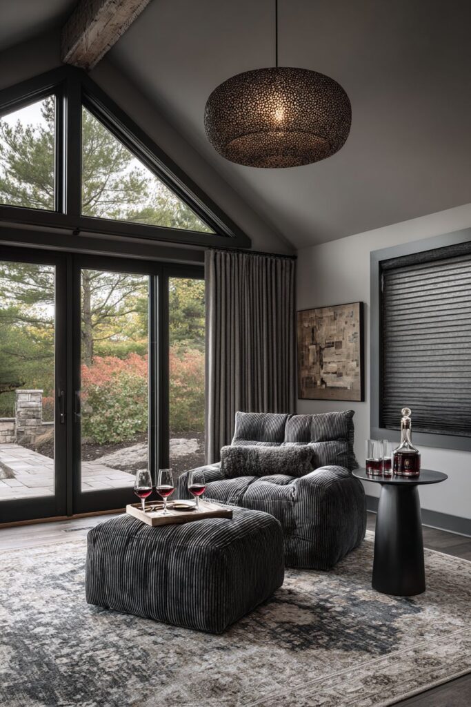 Contemporary Bedroom Lounge with Intimate Appeal