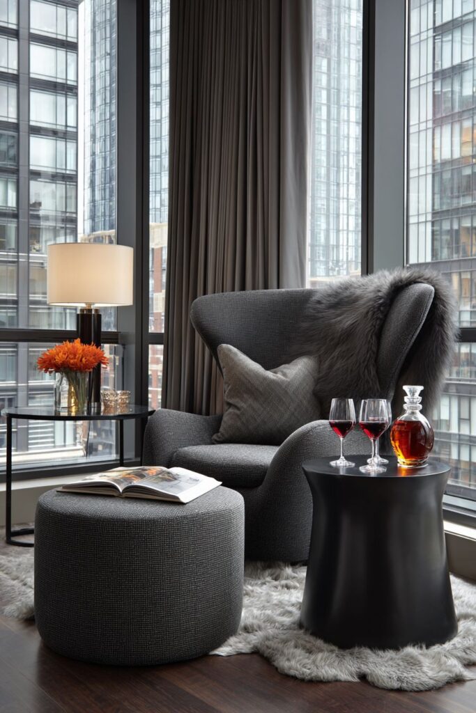 Contemporary Bedroom Lounge with Intimate Appeal