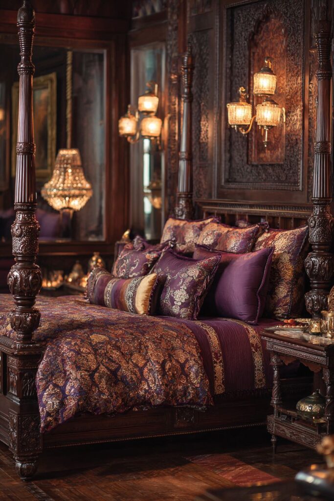 Royal Indian Bedroom with Palatial Grandeur