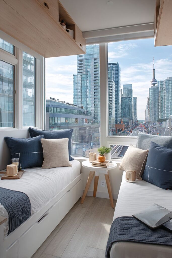 COMPACT URBAN SMART STORAGE TWIN BEDROOM