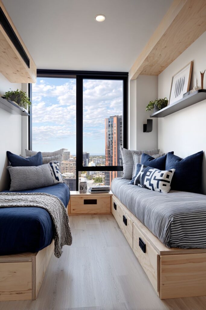 COMPACT URBAN SMART STORAGE TWIN BEDROOM