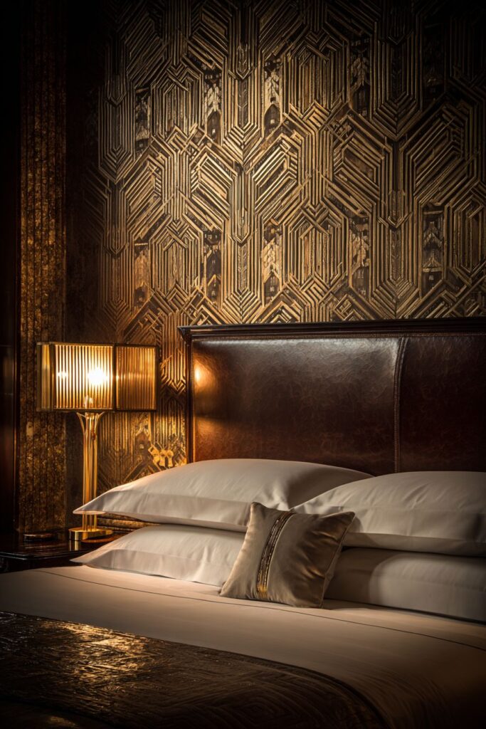 Metallic Geometric Wallpaper Drama