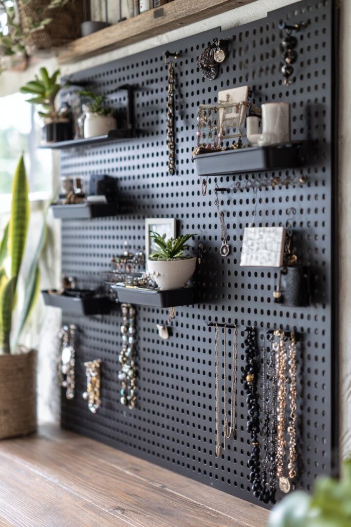 Pegboard Wall System for Functional Display