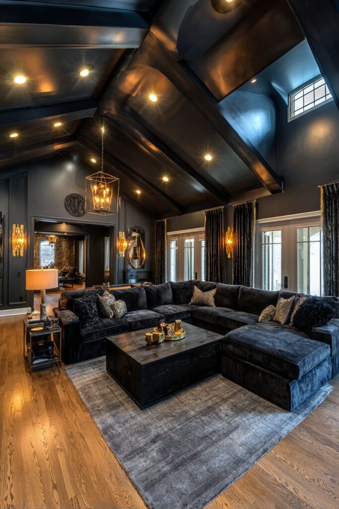 Architectural Black Ceiling Drama