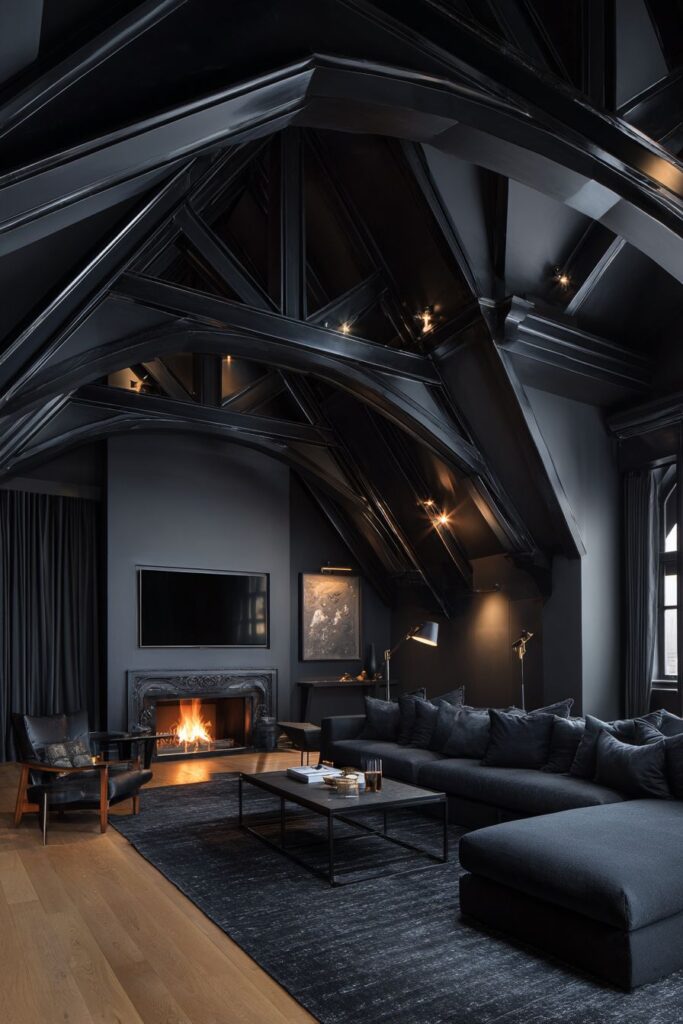 Architectural Black Ceiling Drama