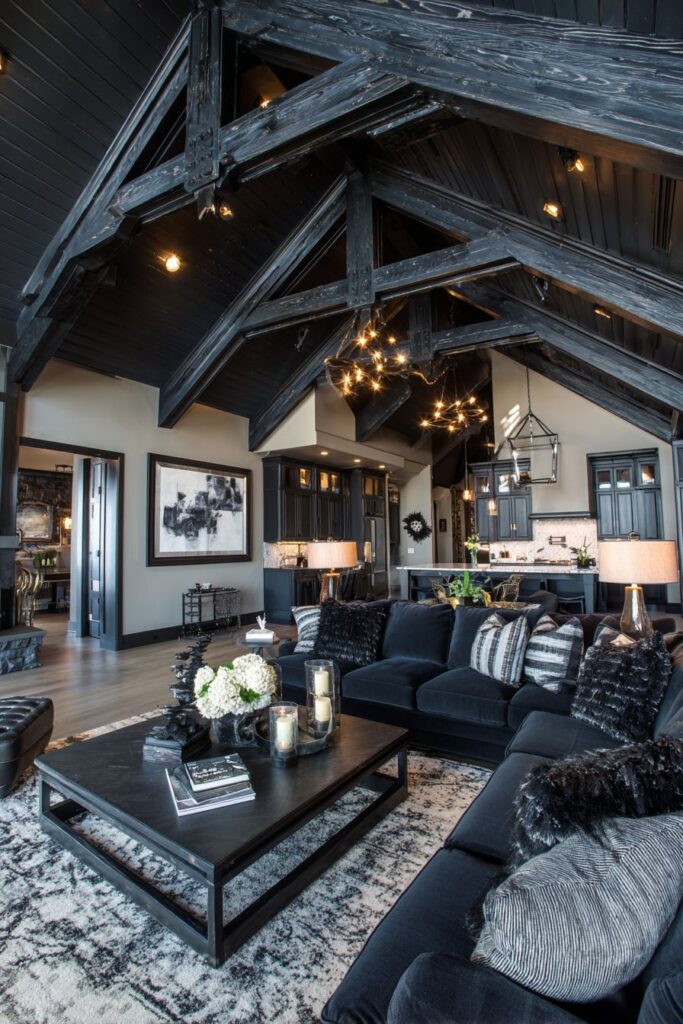 Architectural Black Ceiling Drama