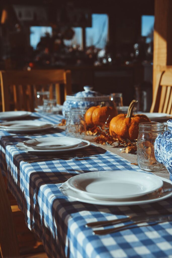 Blue Gingham Farmhouse Fun