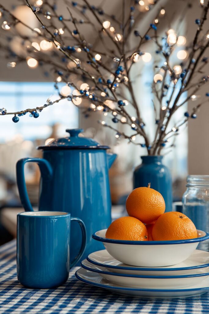 Blue Gingham Farmhouse Fun