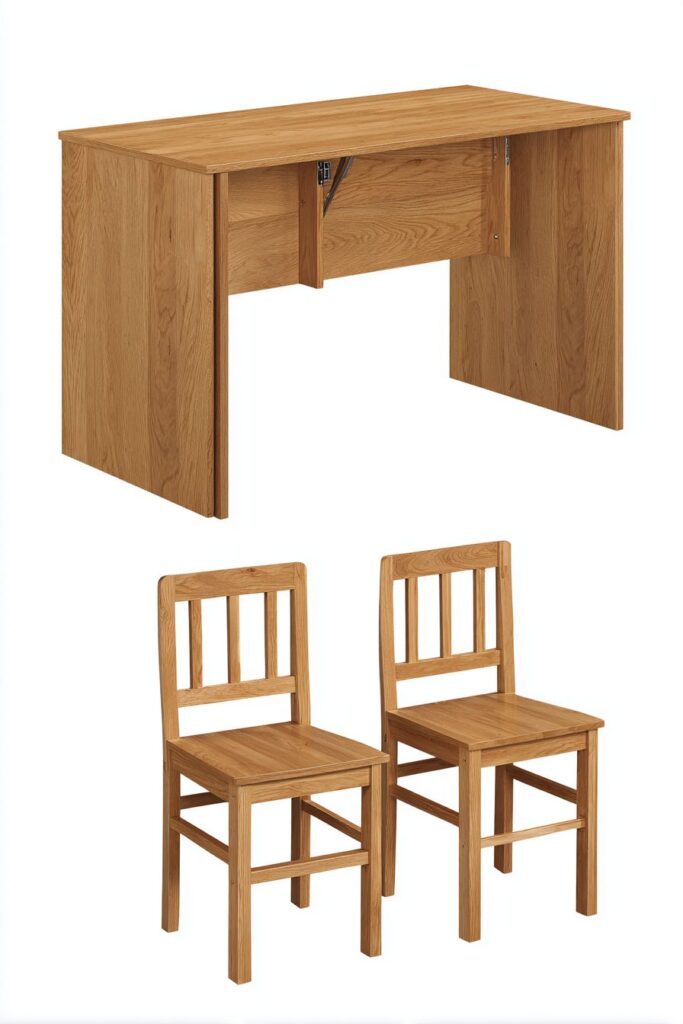 Drop Leaf Dinner Table Space Efficiency
