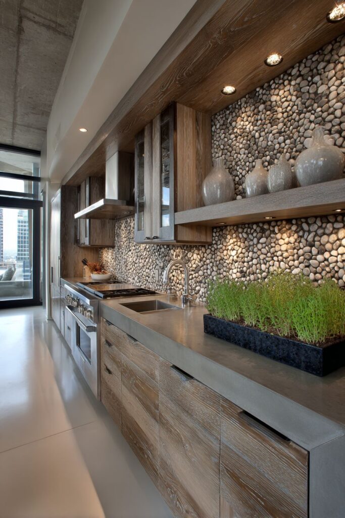 Concrete and Wood Texture Symphony