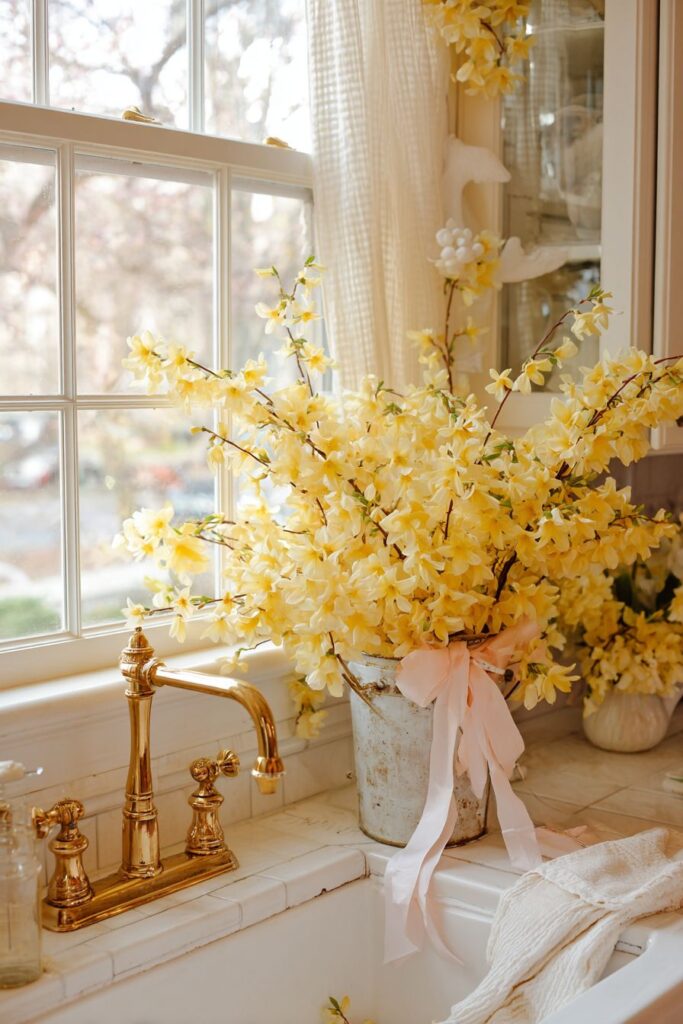 Vintage Farmhouse Sink Display
