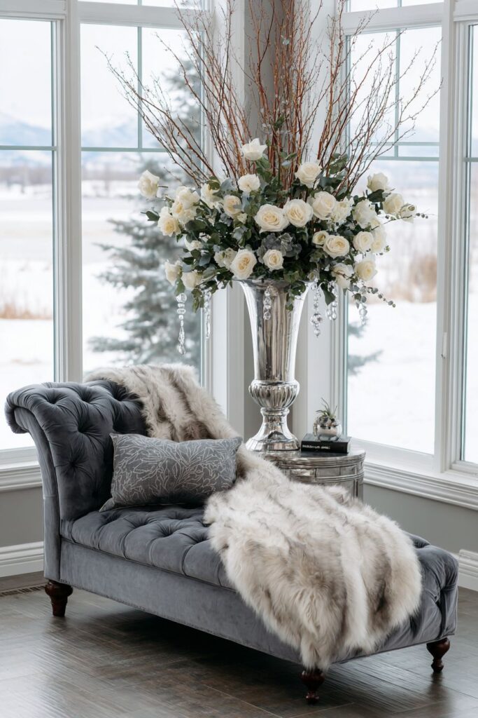 Corner Arrangement Winter Sophistication