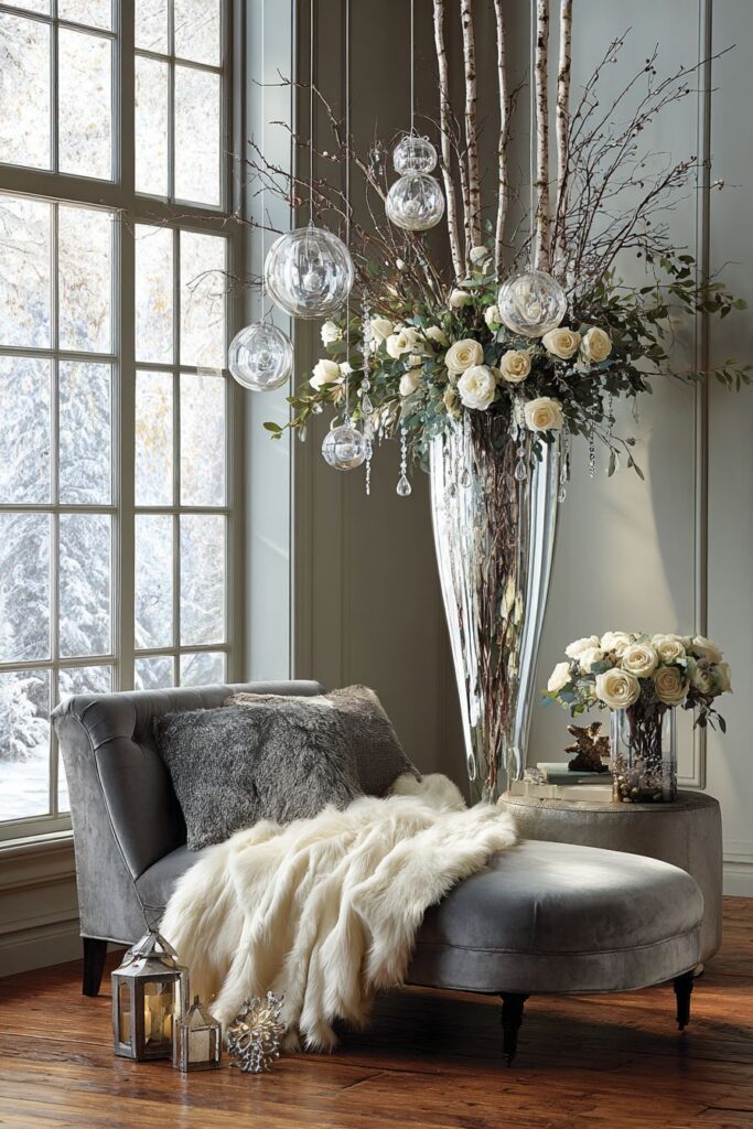 Corner Arrangement Winter Sophistication