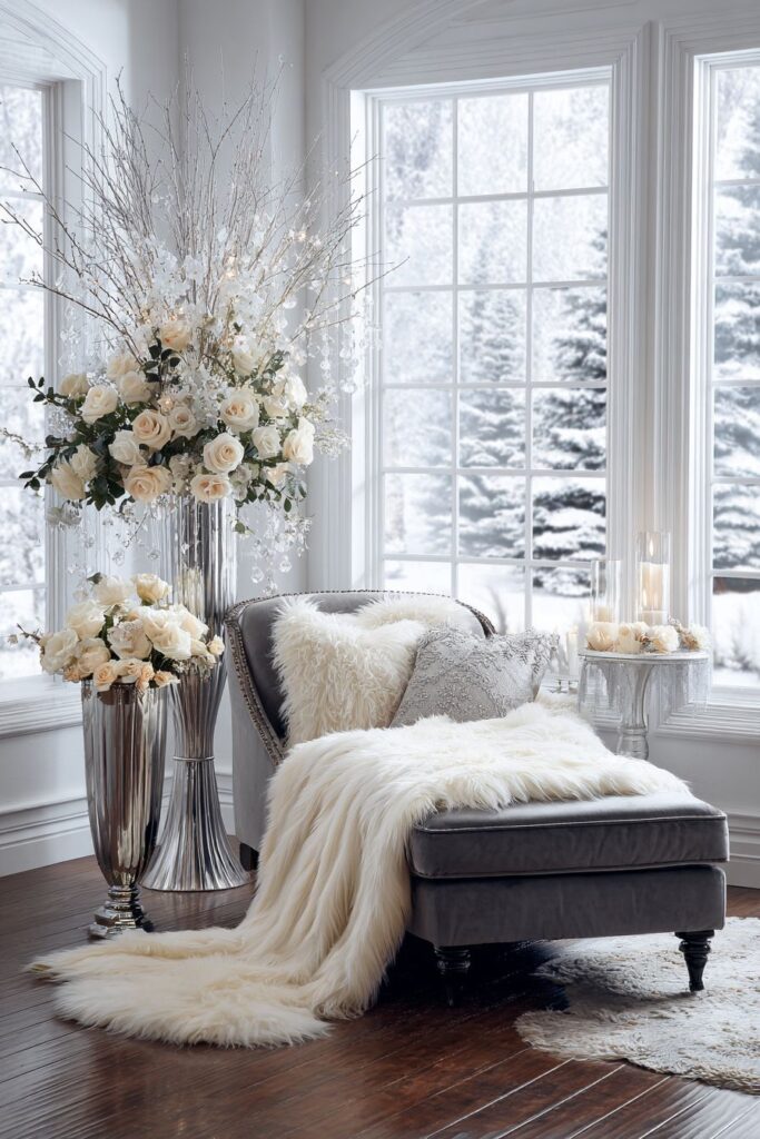 Corner Arrangement Winter Sophistication