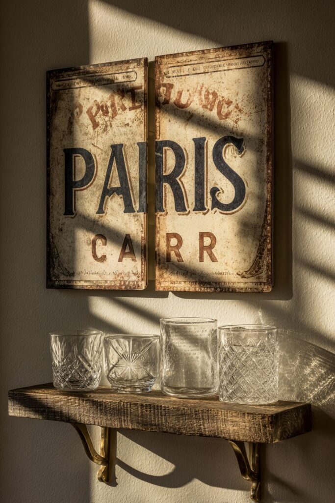 French Typography Display