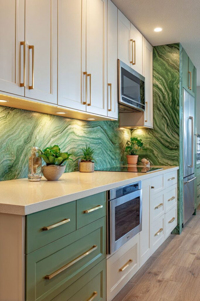 Jade Sophistication with Luxurious Stone Elements