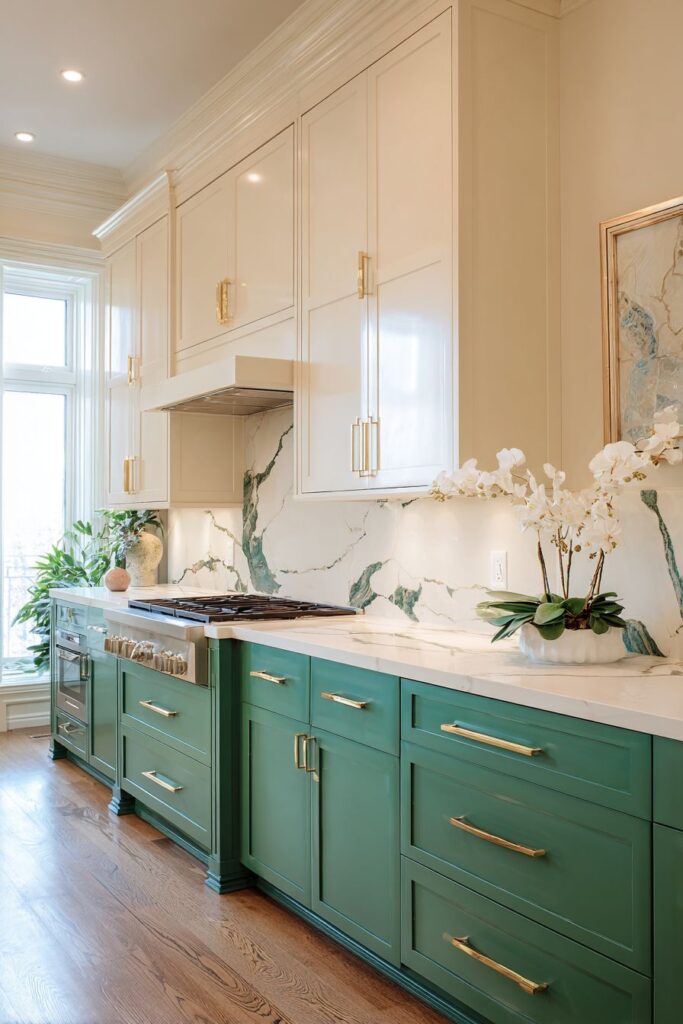 Jade Sophistication with Luxurious Stone Elements