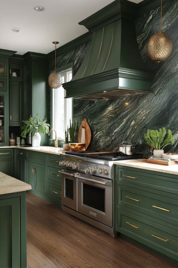 Jade Sophistication with Luxurious Stone Elements