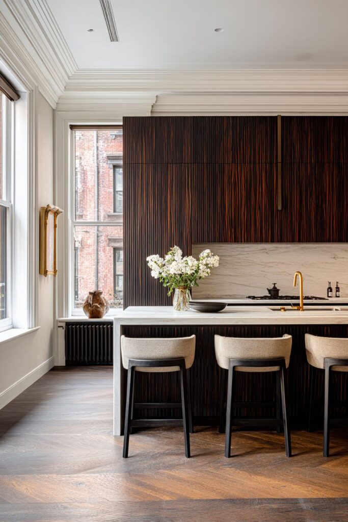 Waterfall Countertop as Sculptural Element