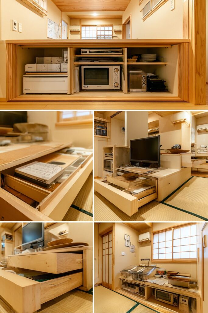 Sliding Doors with Flexible Workspace