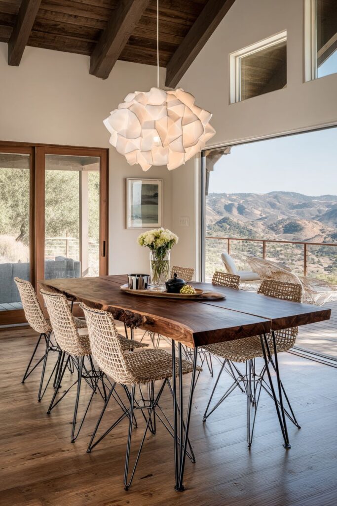 Indoor-Outdoor Connection with Live Edge