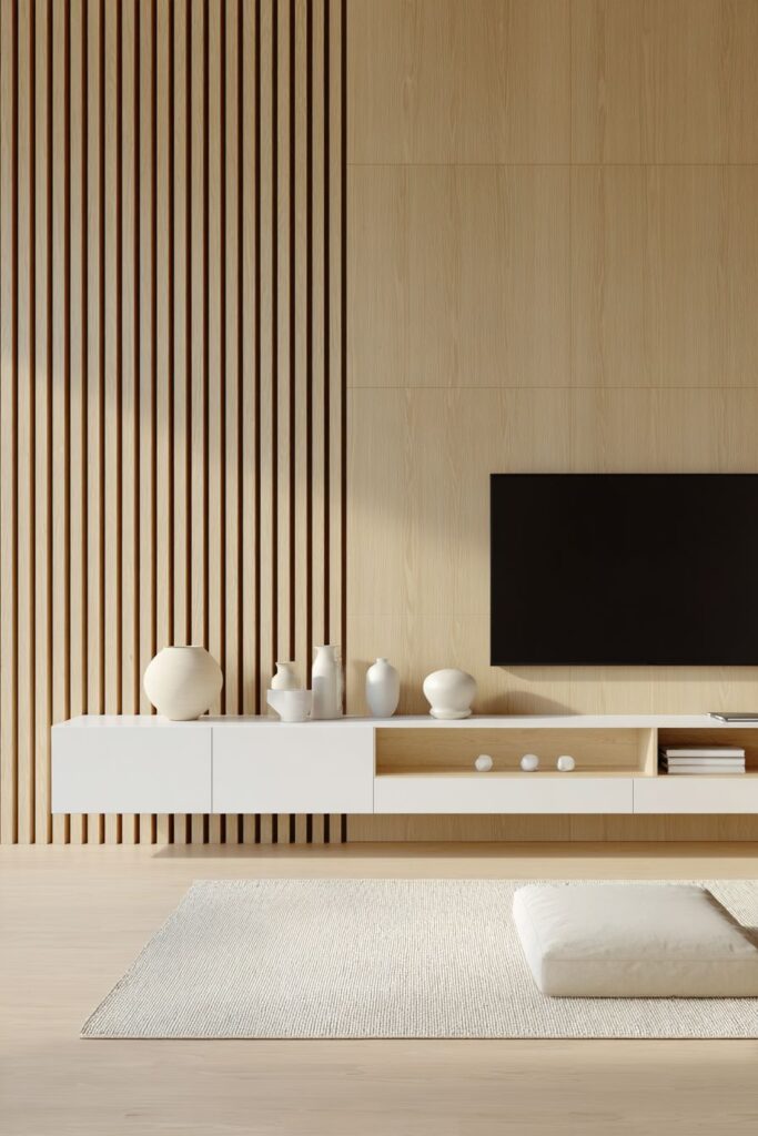 Vertical Wood Accent Drama