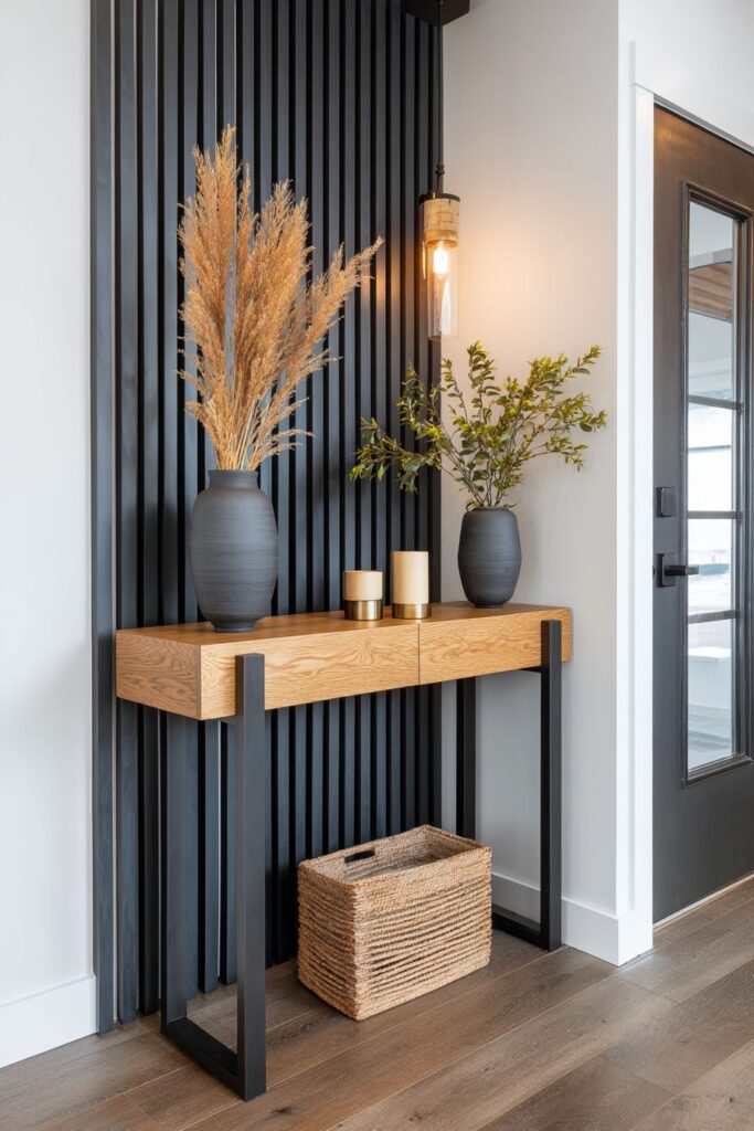 Vertical Wood Accent Drama