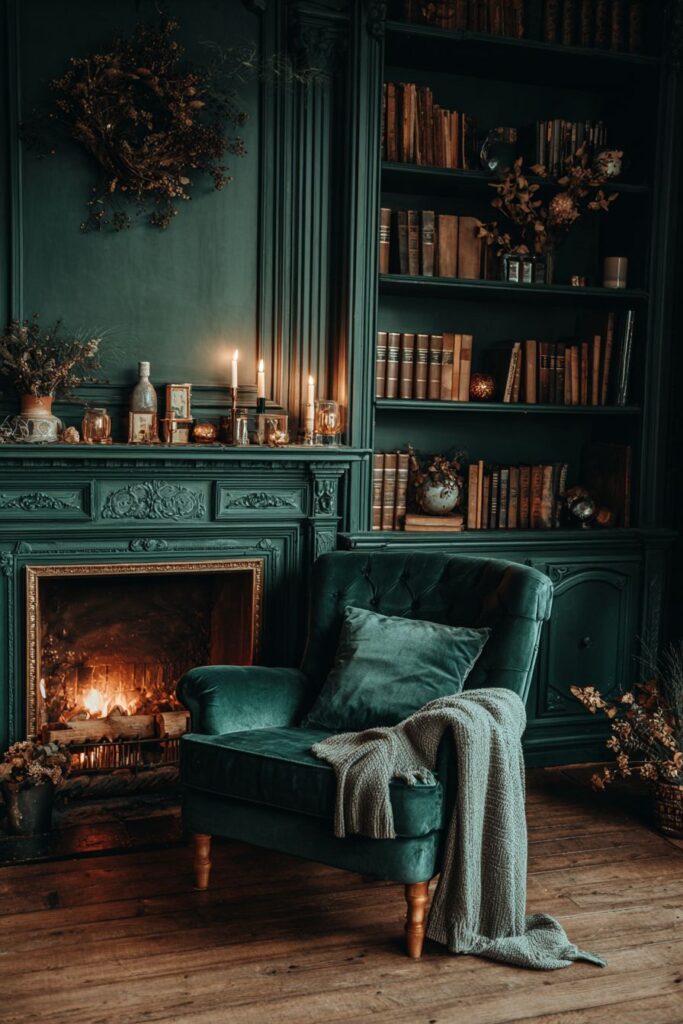 Fireside Romance with Built-in Elegance