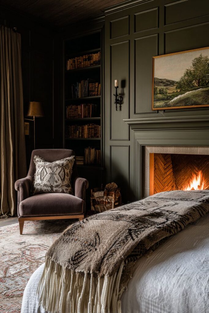 Fireside Romance with Built-in Elegance