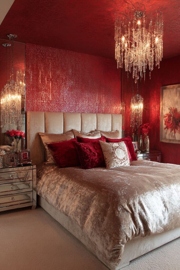 Glamorous Metallic Red Sophistication