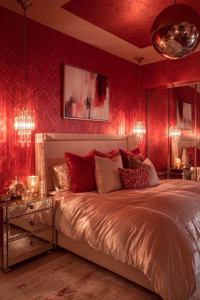 Glamorous Metallic Red Sophistication