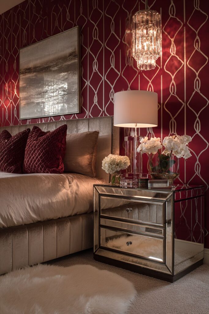 Glamorous Metallic Red Sophistication