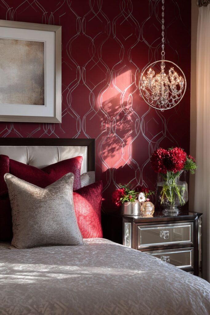 Glamorous Metallic Red Sophistication
