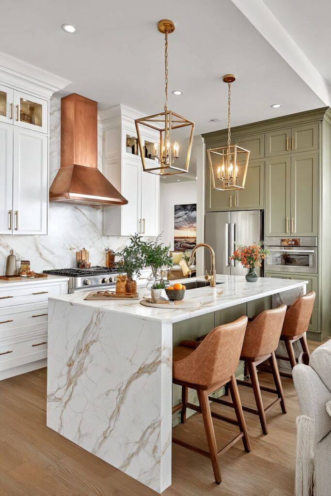 Open Concept Rose Gold Integration