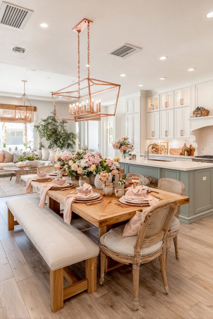 Open Concept Rose Gold Integration