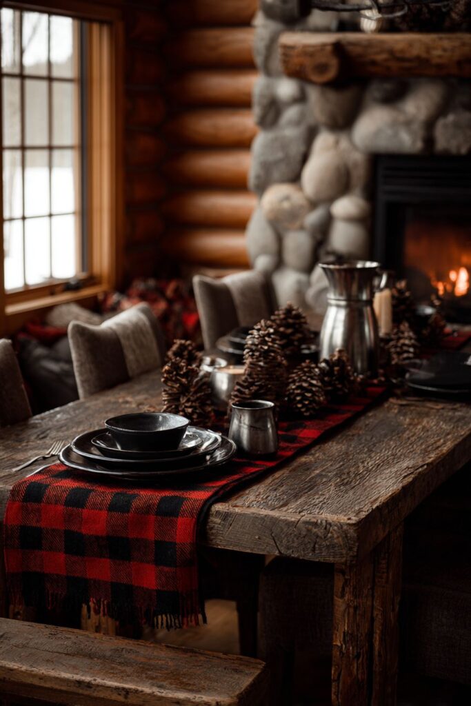 Rustic Cabin Buffalo Check