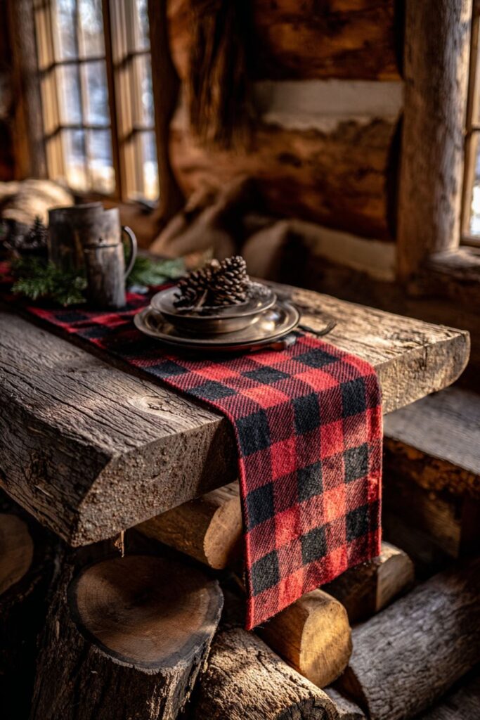 Rustic Cabin Buffalo Check