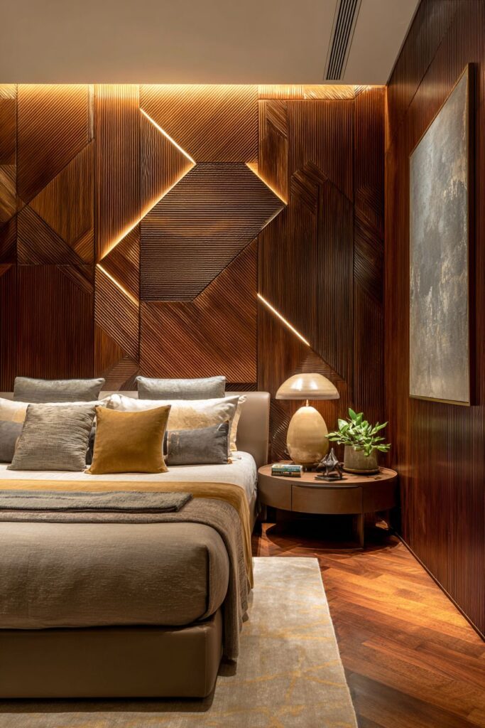 Modern Wood Panel Drama