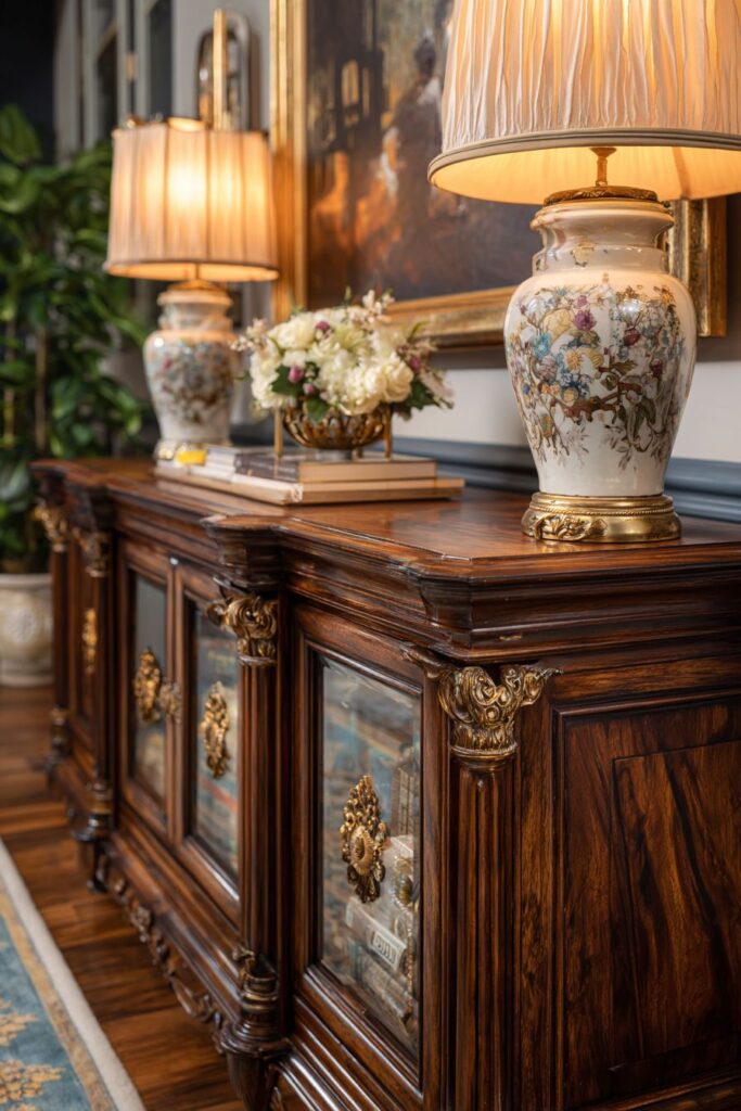 Traditional Mahogany Entertainment Center