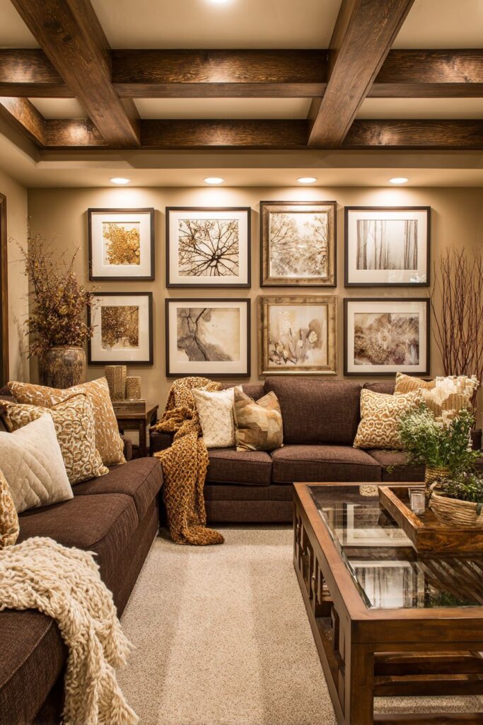 Chocolate Brown Symmetrical Elegance