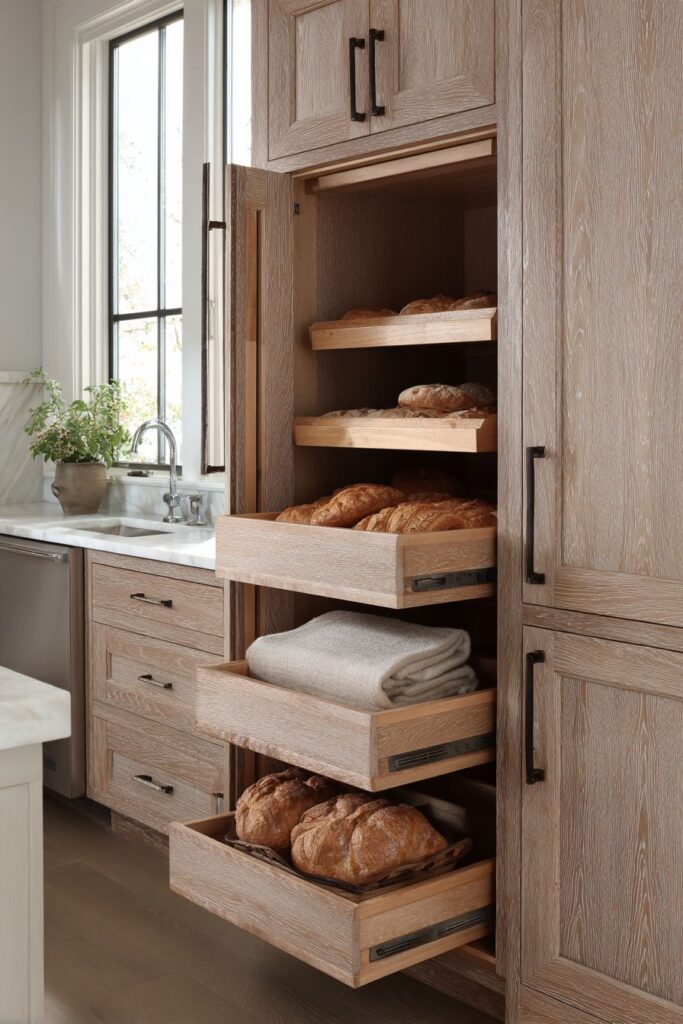 Custom Wooden Pantry Storage Excellence