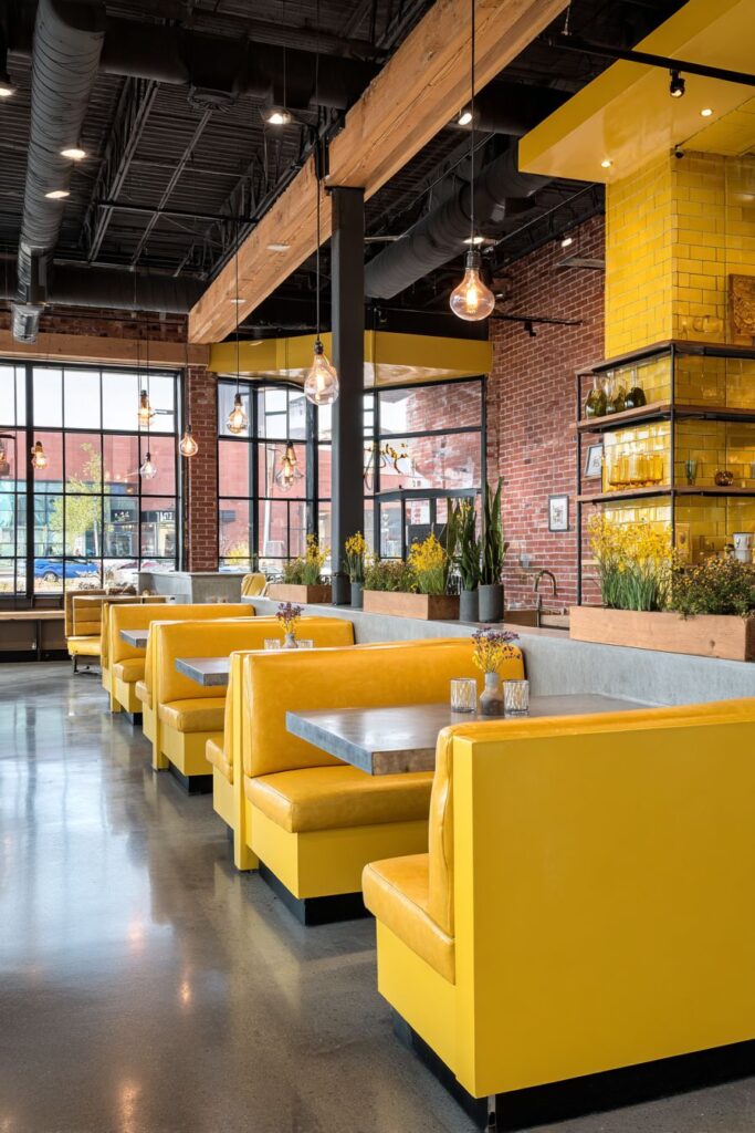 Industrial Modern Yellow Edge