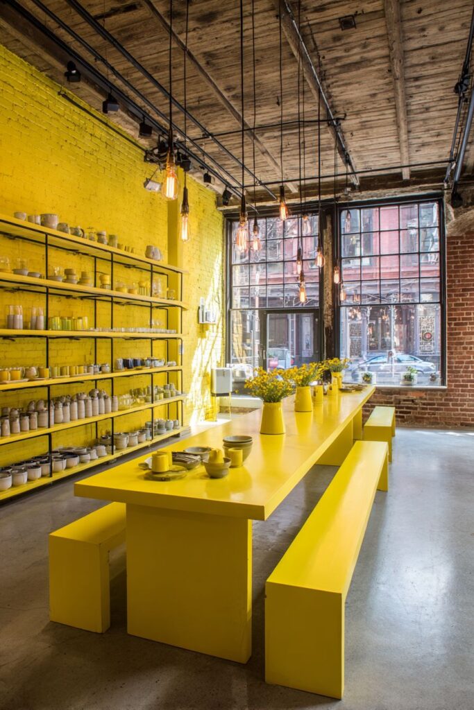 Industrial Modern Yellow Edge