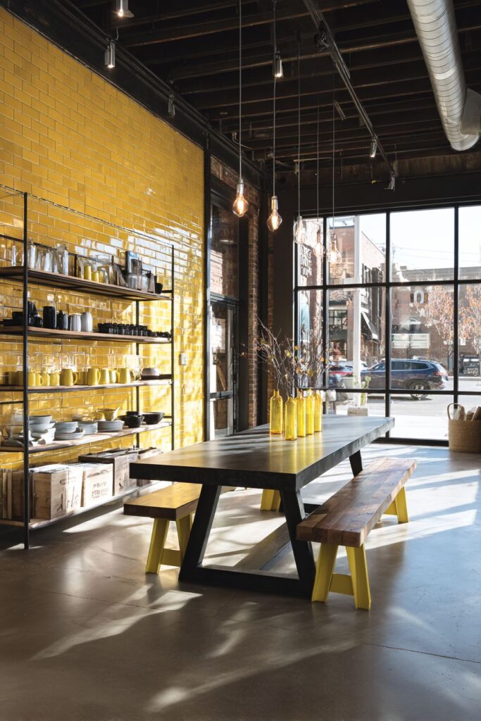 Industrial Modern Yellow Edge