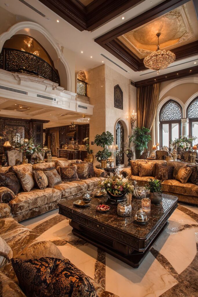 Architectural Iwans with Geometric Marble