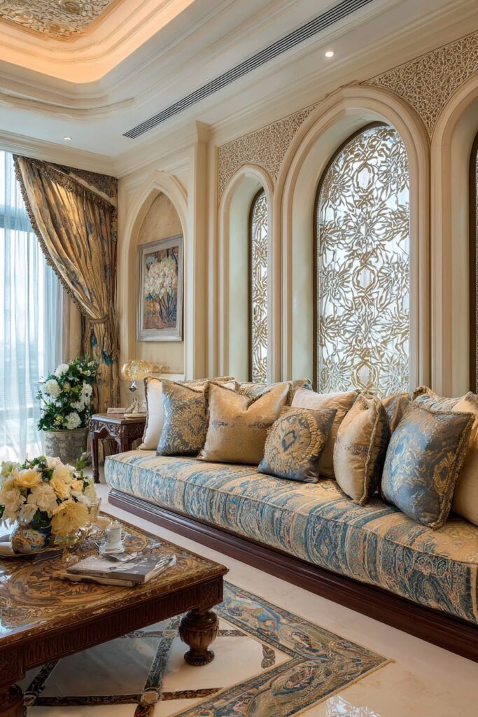 Architectural Iwans with Geometric Marble